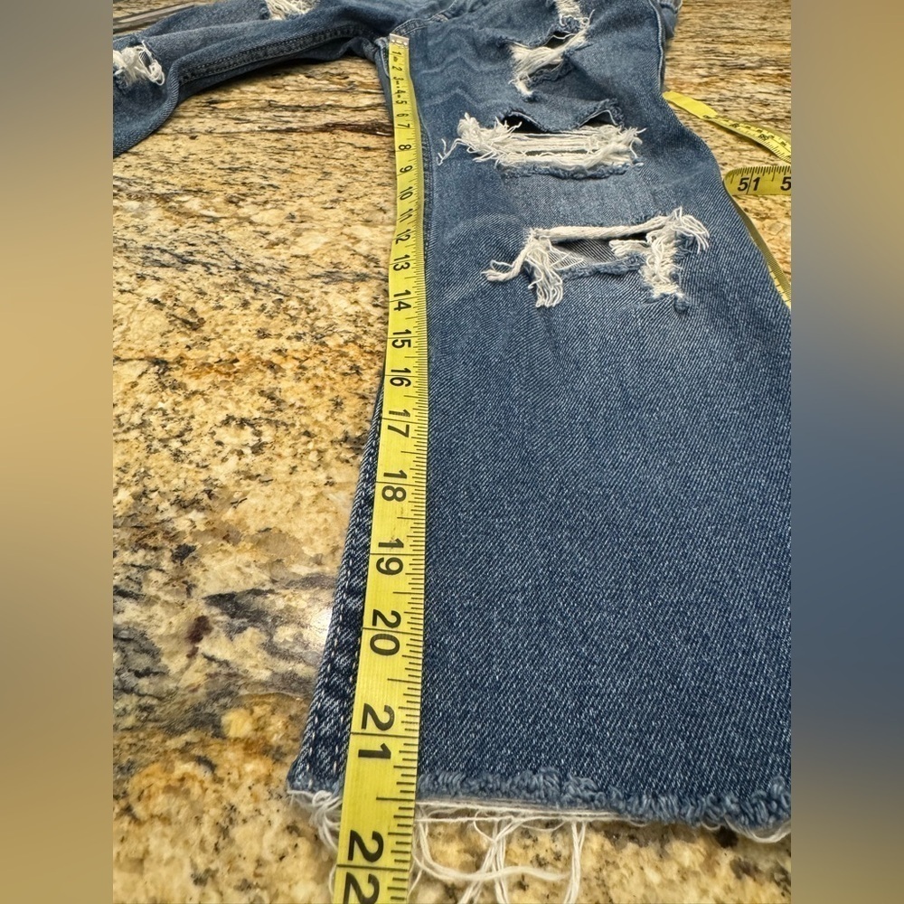 Hollister High Rise Crop Slim Straight Jeans Women’s Size 00 - Picture 7 of 7